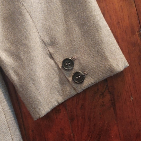 Perry Ellis Grey Wool Blend Blazer Sz 10 - Picture 7 of 7